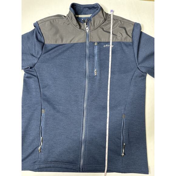 ORVIS Men's Bonded Mesh Full Zip Jacket Navy & Black ~ Sz Medium - Picture 5 of 11